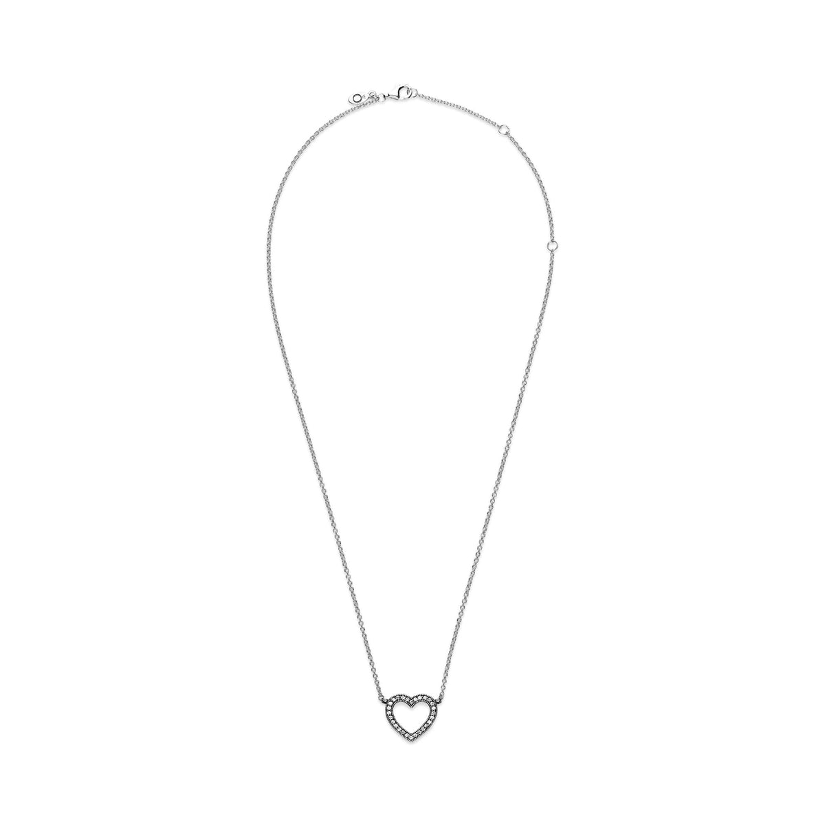 Pandora Signature Collier Cœur Ouvert Scintillant 590534CZ-45