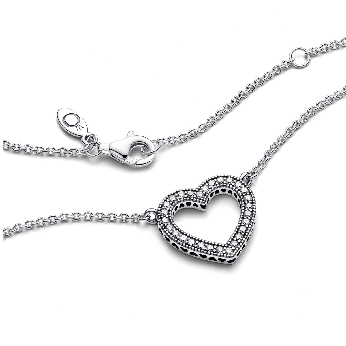 Pandora Signature Collier Cœur Ouvert Scintillant 590534CZ-45