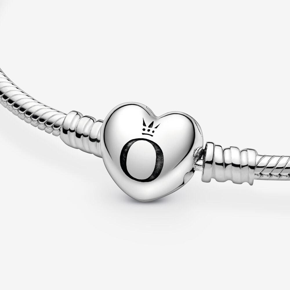 Pandora Moments Bracelet Maille Serpent Fermoir Cœur 590719