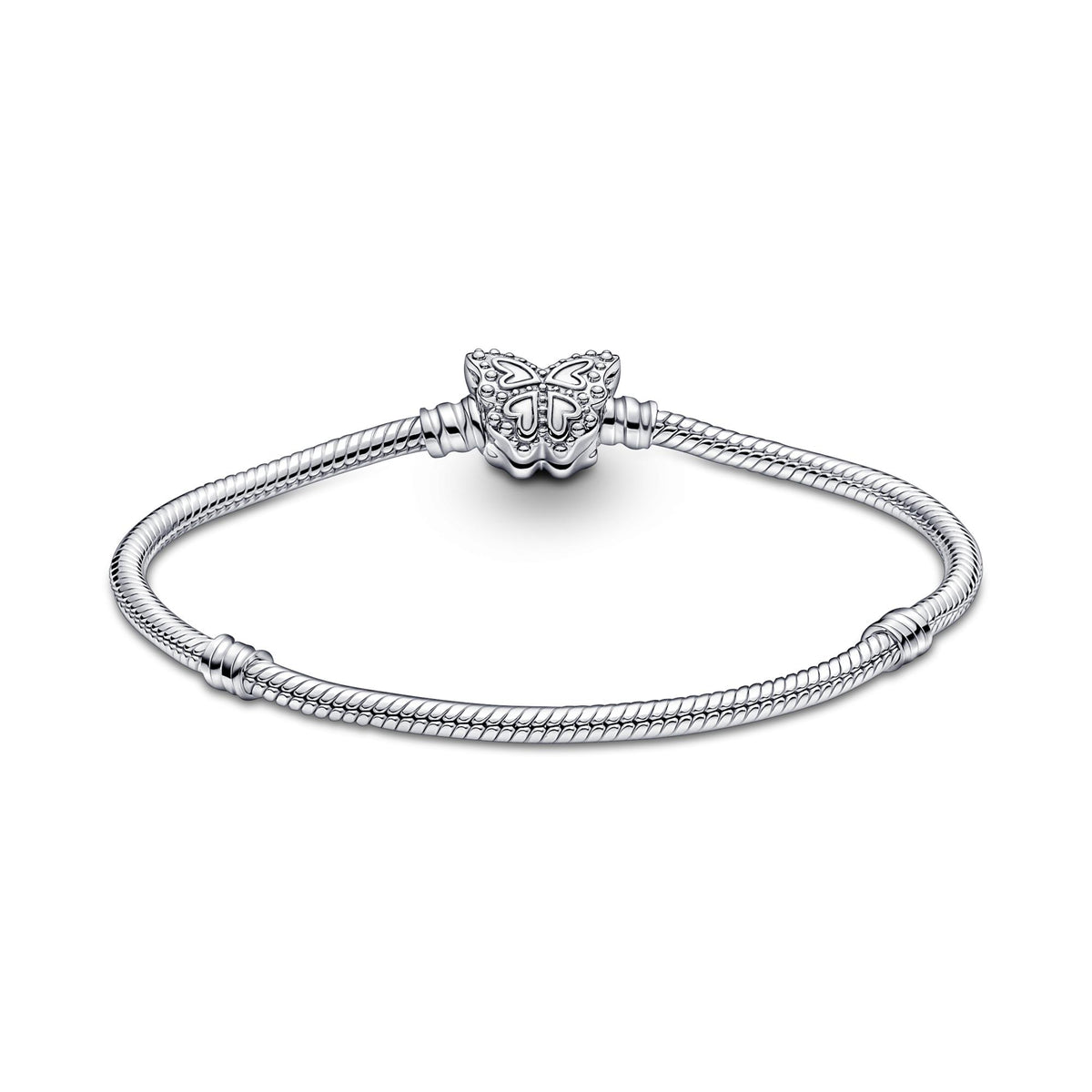 Pandora Moments Bracelet Maille Serpent Fermoir Papillon 590782C01