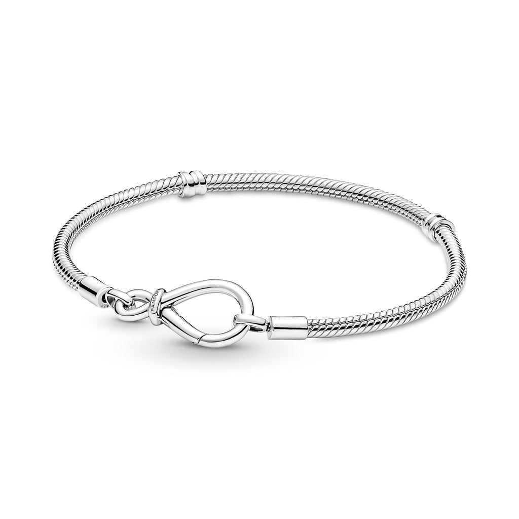 Pandora Moments Bracelet Maille Serpent Nœud de l'Infini 590792C00