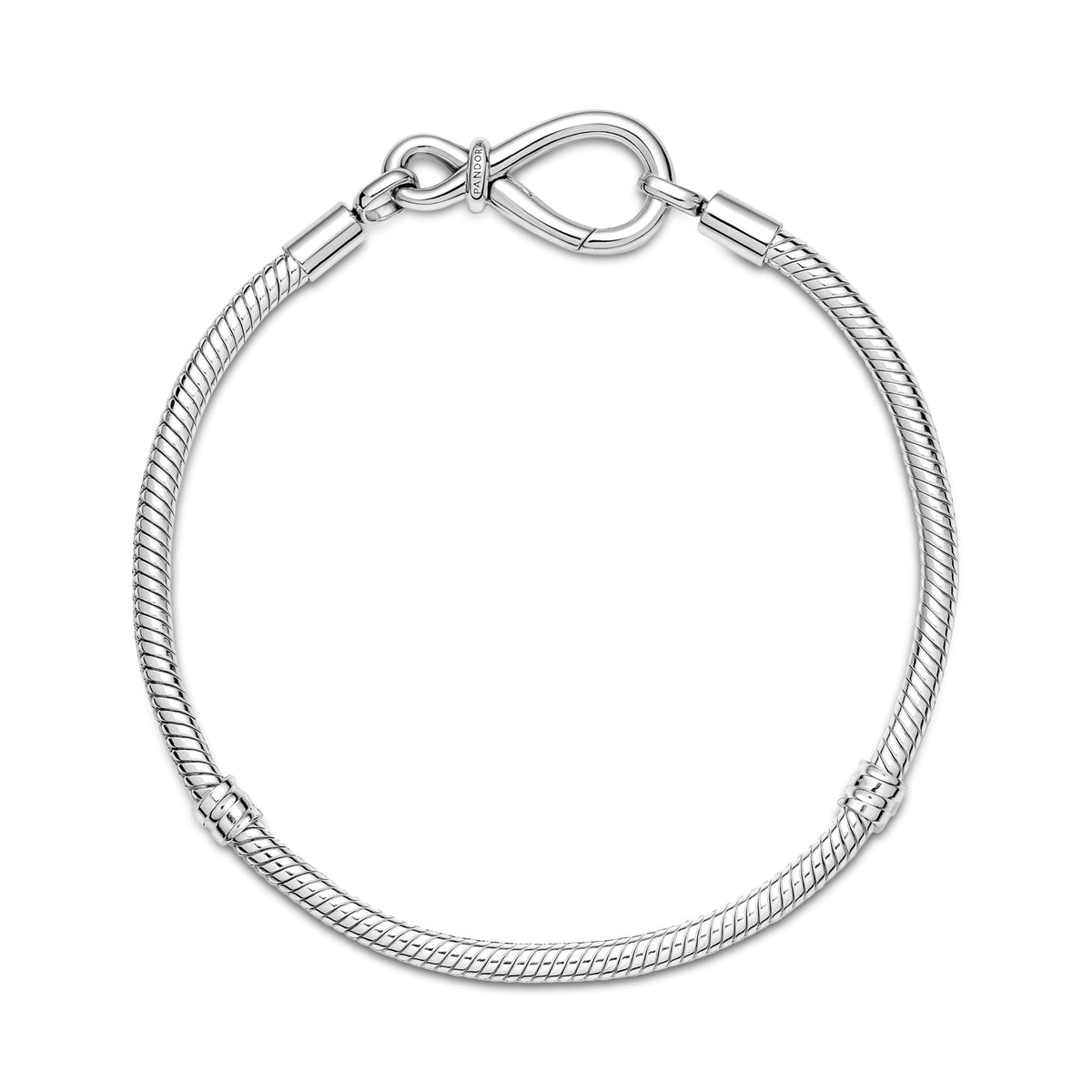 Pandora Moments Bracelet Maille Serpent Nœud de l'Infini 590792C00