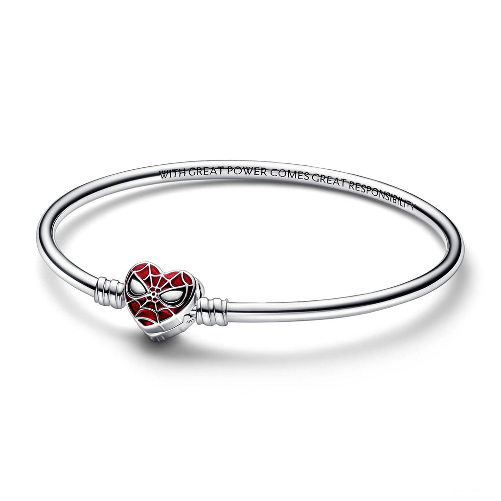 Pandora Marvel Bracelet Jonc Marvel Pandora Moments Fermoir Masque de Spider-Man 592324C01