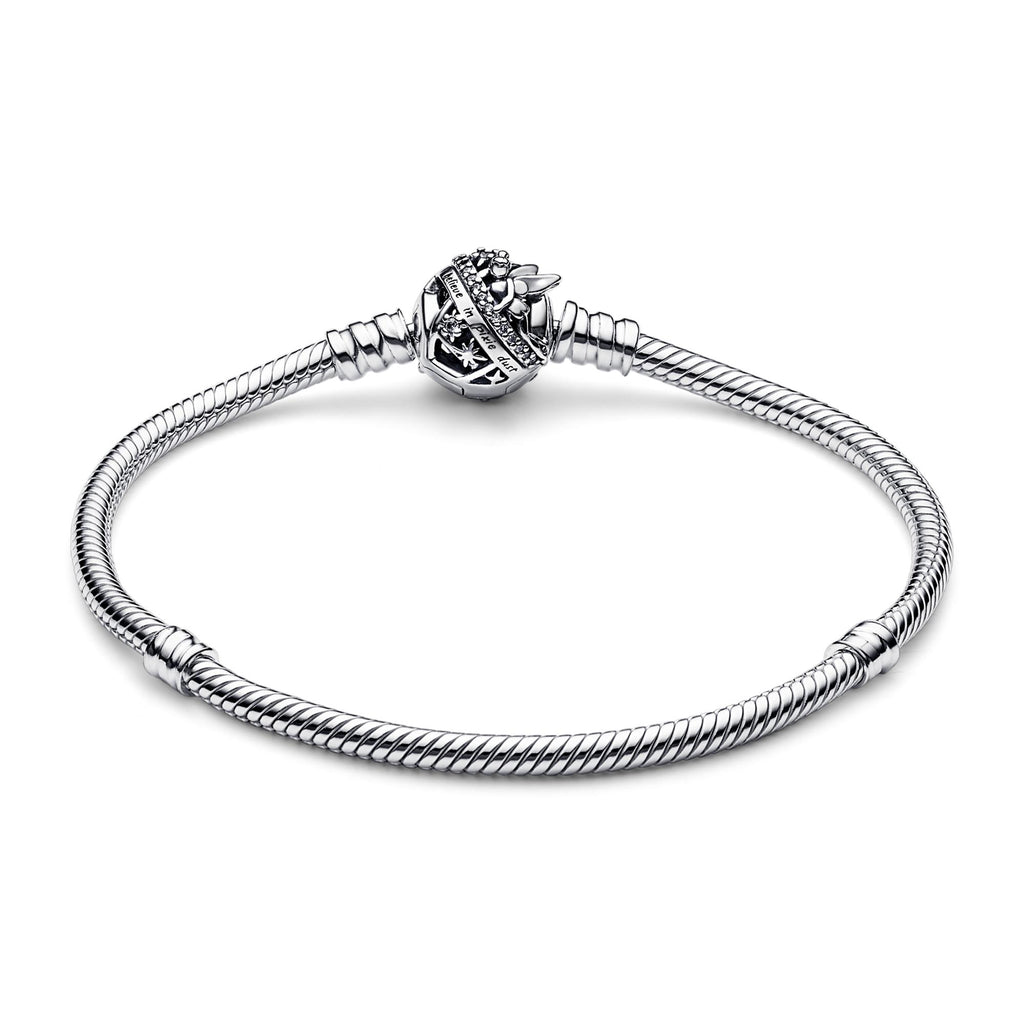 Pandora Disney Bracelet Maille Serpent Fermoir Disney Fée Clochette 592548C01