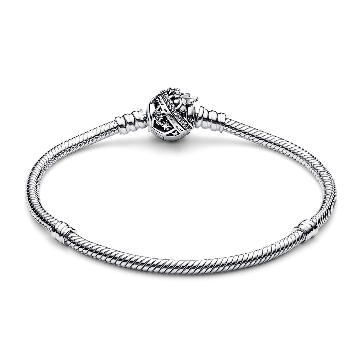 Pandora Disney Bracelet Maille Serpent Fermoir Disney Fée Clochette 592548C01
