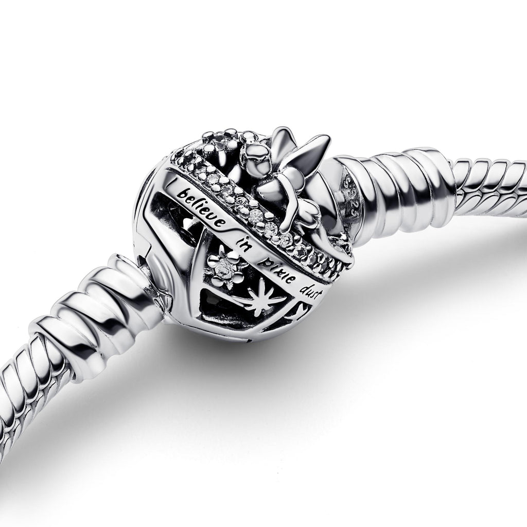 Pandora Disney Bracelet Maille Serpent Fermoir Disney Fée Clochette 592548C01