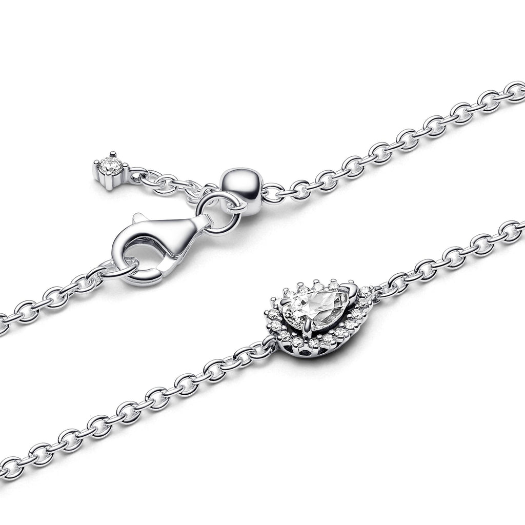 Pandora Timeless Bracelet Chaîne Halo Poire Scintillante 593001C01