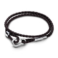 Pandora Moments Bracelet Double Tour en Cuir Tressé Marron 593338C01-D2