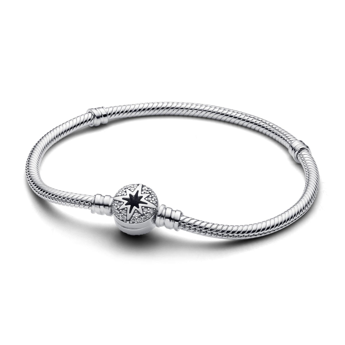 Pandora Moments Bracelet Maille Serpent Fermoir Étoile Polaire 593584C01