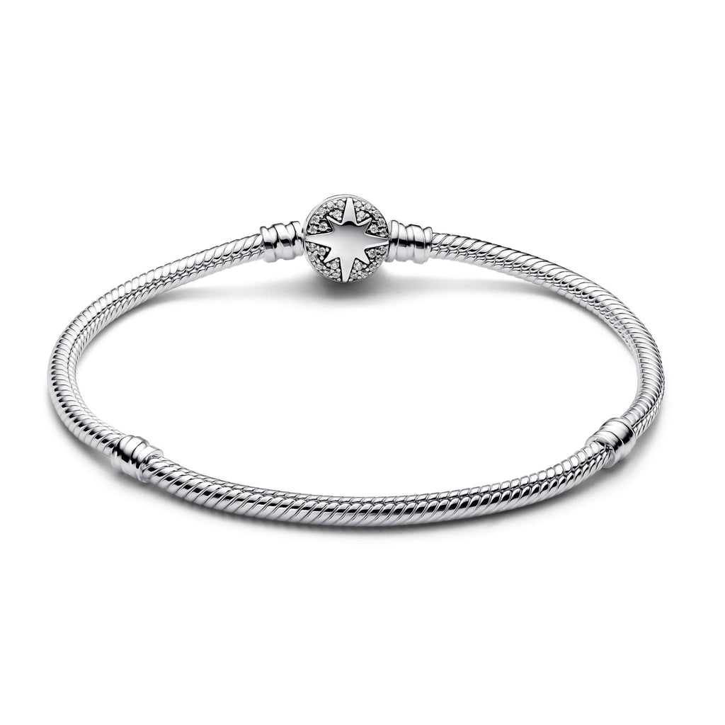 Pandora Moments Bracelet Maille Serpent Fermoir Étoile Polaire 593584C01