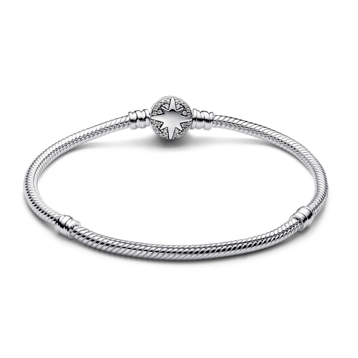 Pandora Moments Bracelet Maille Serpent Fermoir Étoile Polaire 593584C01