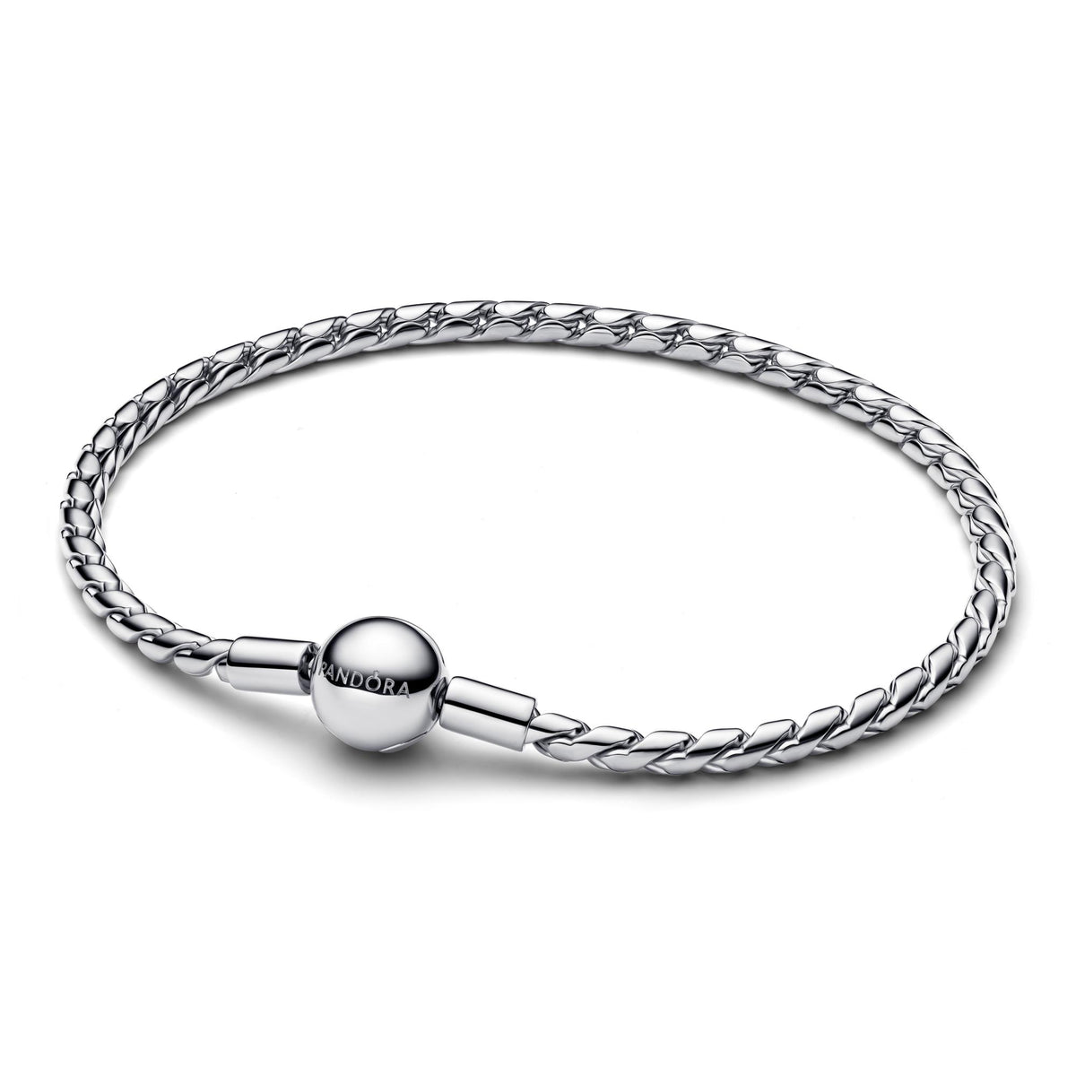 Pandora Moments Bracelet Maille Ailée Fermoir Rond 594028C00