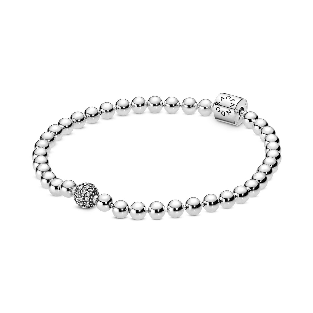 Pandora Signature Bracelet Sphère et Pavé 598342CZ
