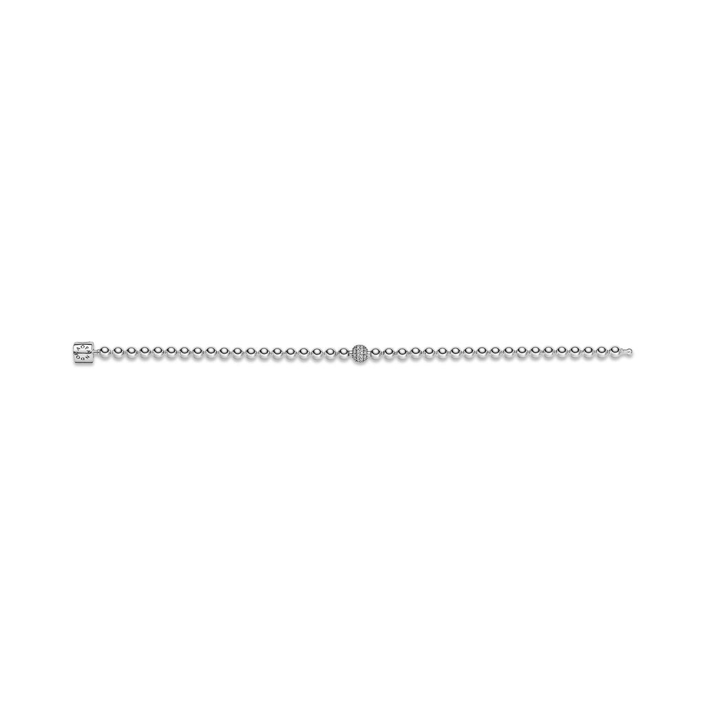 Pandora Signature Bracelet Sphère et Pavé 598342CZ