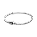 Pandora Moments Bracelet Maille Serpent Fermoir Barillet 598816C00