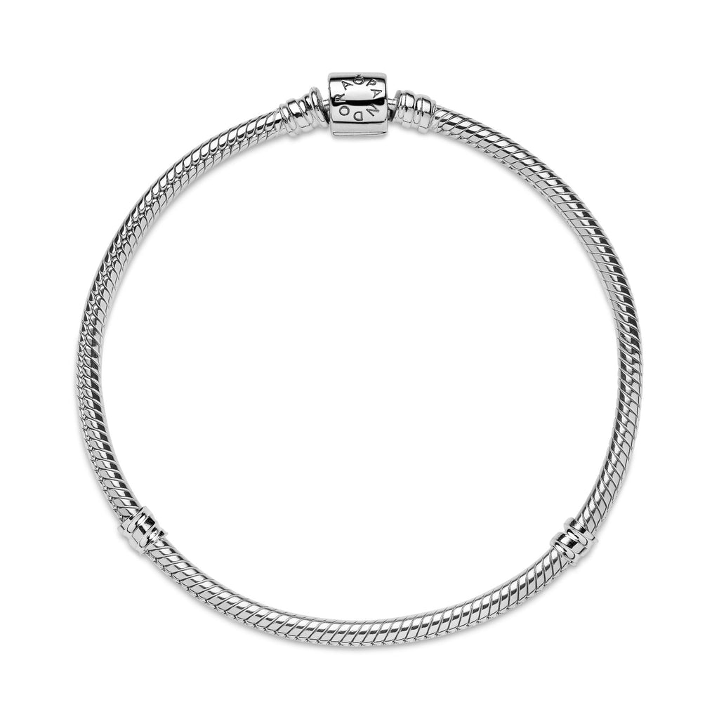 Pandora Moments Bracelet Maille Serpent Fermoir Barillet 598816C00