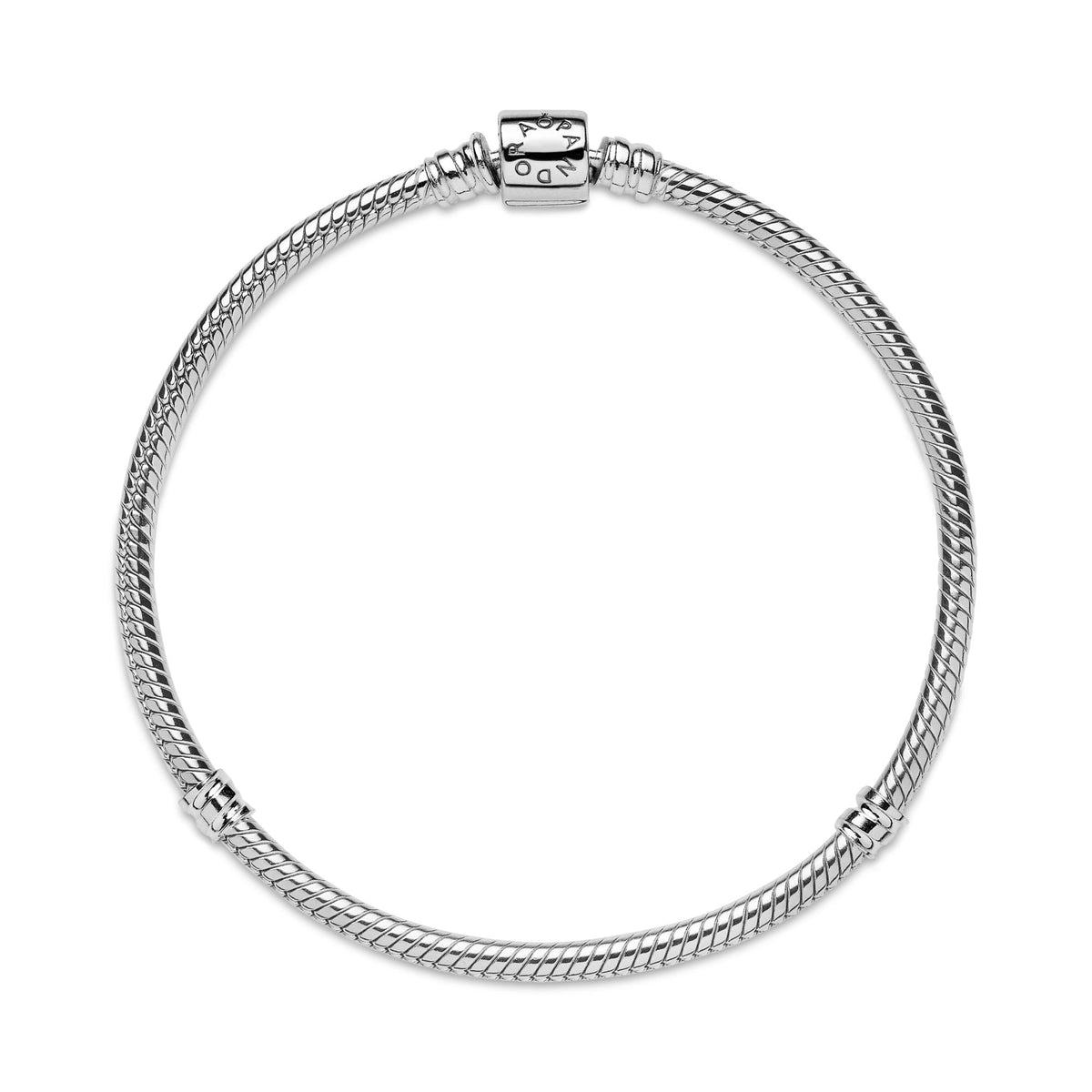 Pandora Moments Bracelet Maille Serpent Fermoir Barillet 598816C00