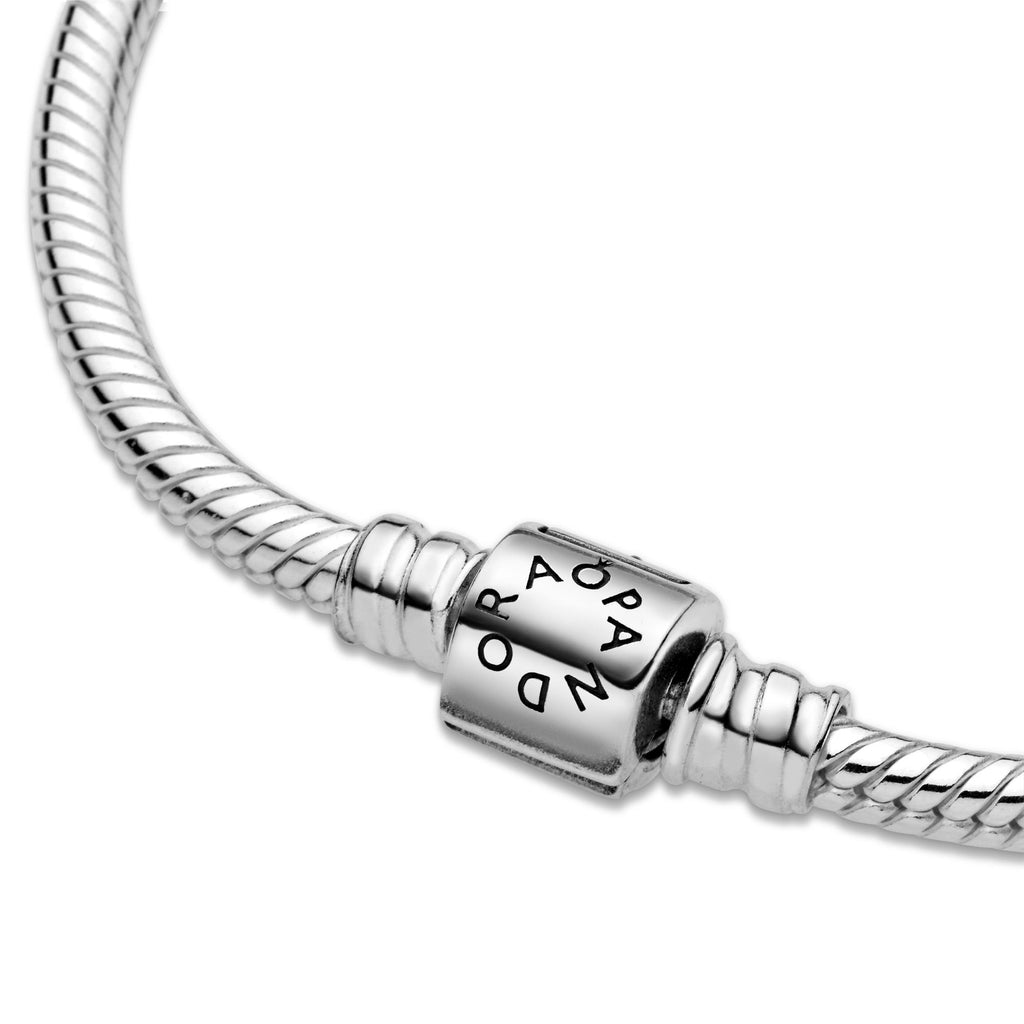 Pandora Moments Bracelet Maille Serpent Fermoir Barillet 598816C00
