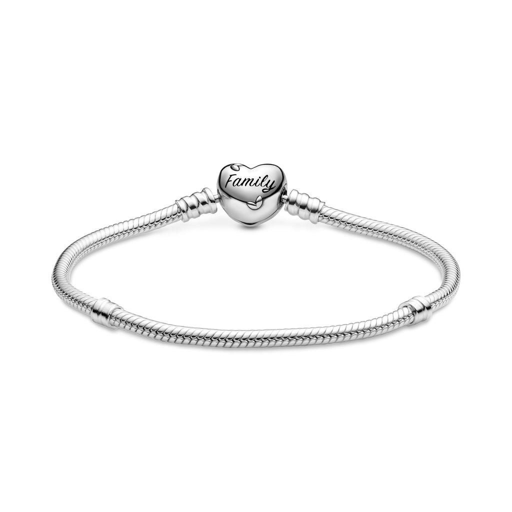Pandora Moments Bracelet Maille Serpent Fermoir Cœur Arbre de Vie 598827C01
