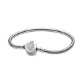 Pandora Moments Bracelet Maille Serpent O Couronné Scintillant 599046C01