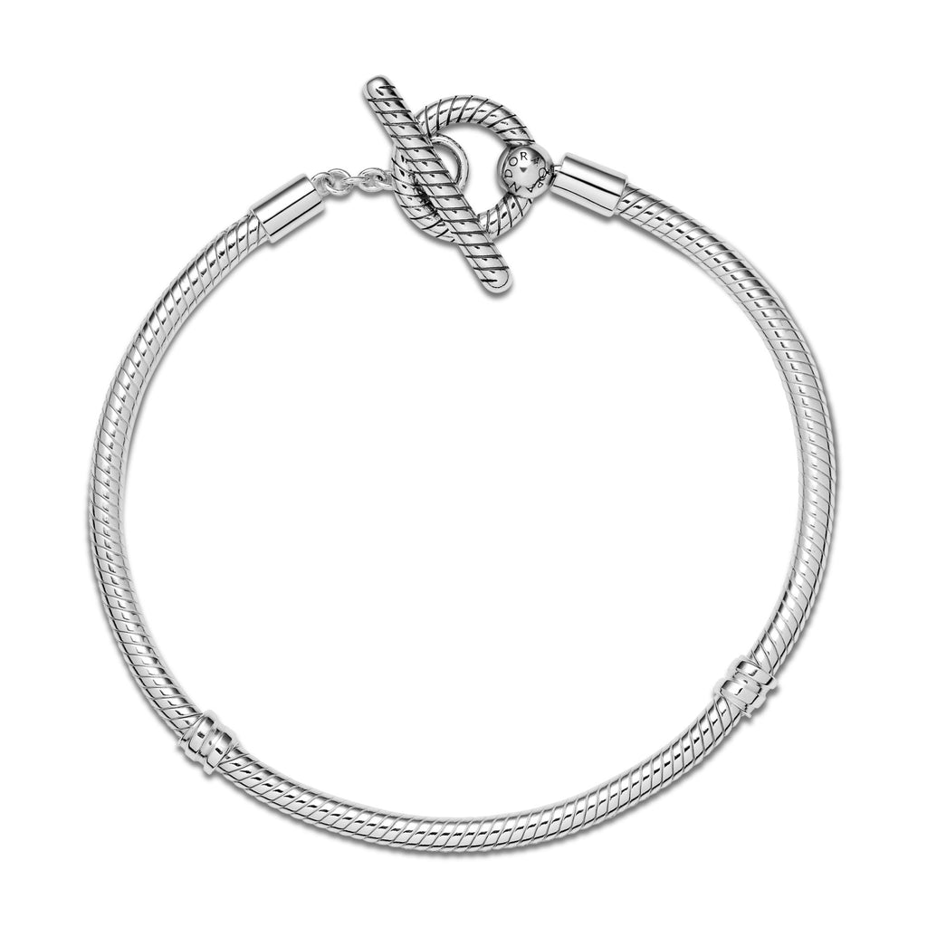 Pandora Moments Bracelet Maille Serpent Fermoir Lasso en T 599082C00