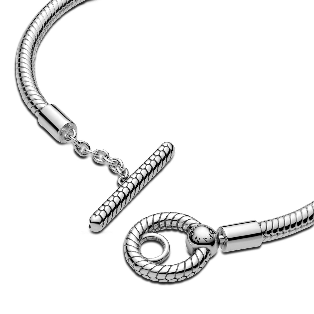Pandora Moments Bracelet Maille Serpent Fermoir Lasso en T 599082C00