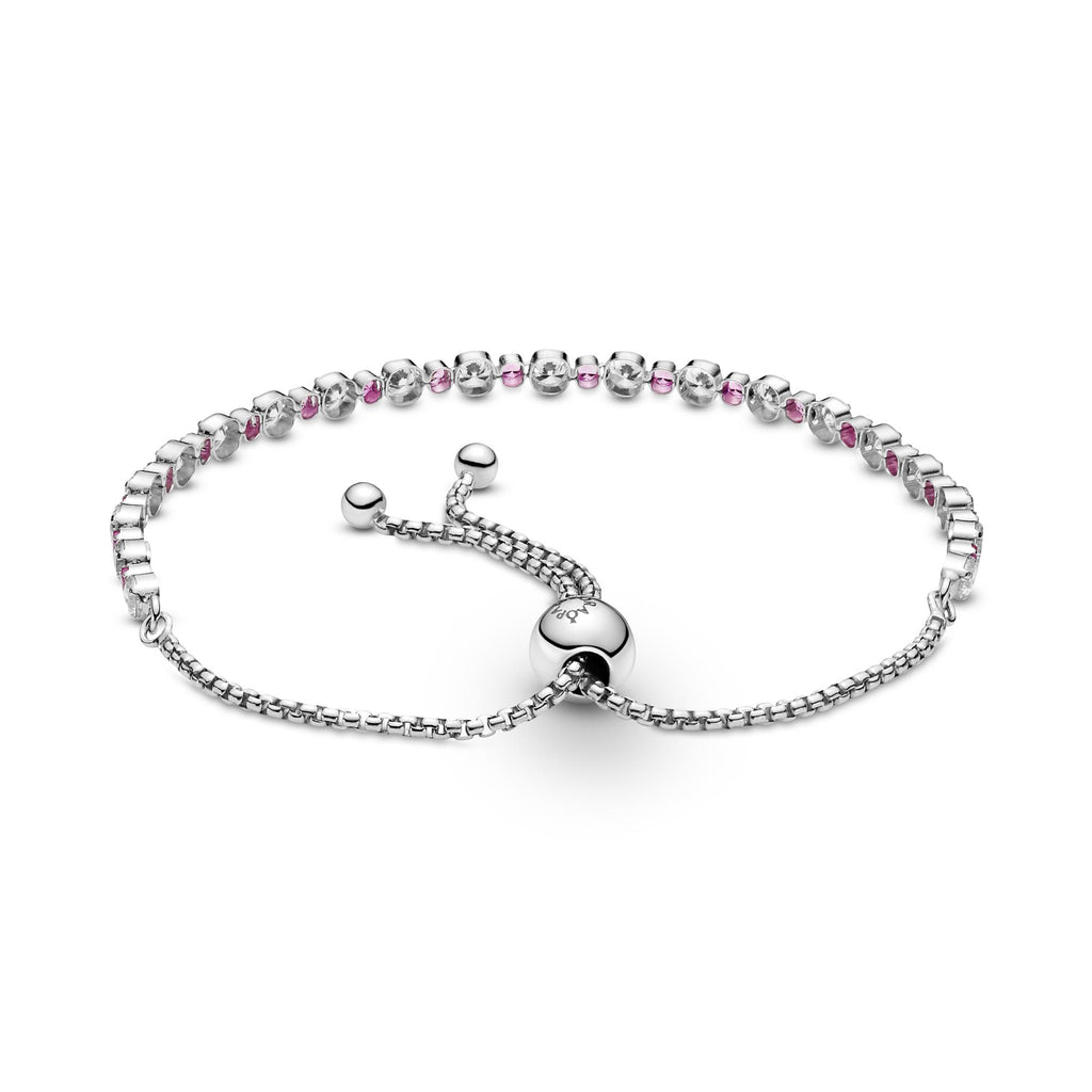 Pandora Timeless Bracelet Coulissant Éclat Rose & Incolore 599377C02