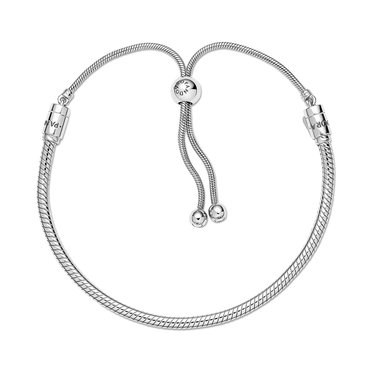 Pandora Moments Bracelet Coulissant Maille Serpent 599652C01-2