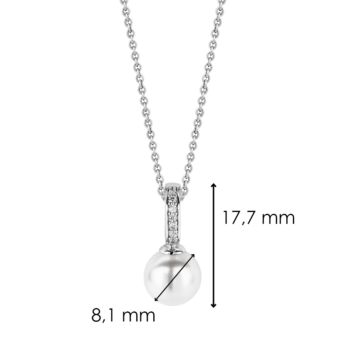 Ti Sento Milano Pendentif Perles 6760PW