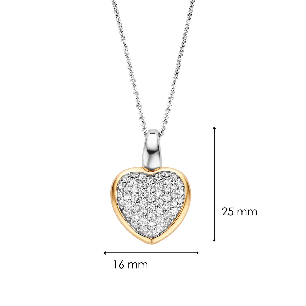 Ti Sento Milano Pendentif Amour, chance, bonheur 6801ZY
