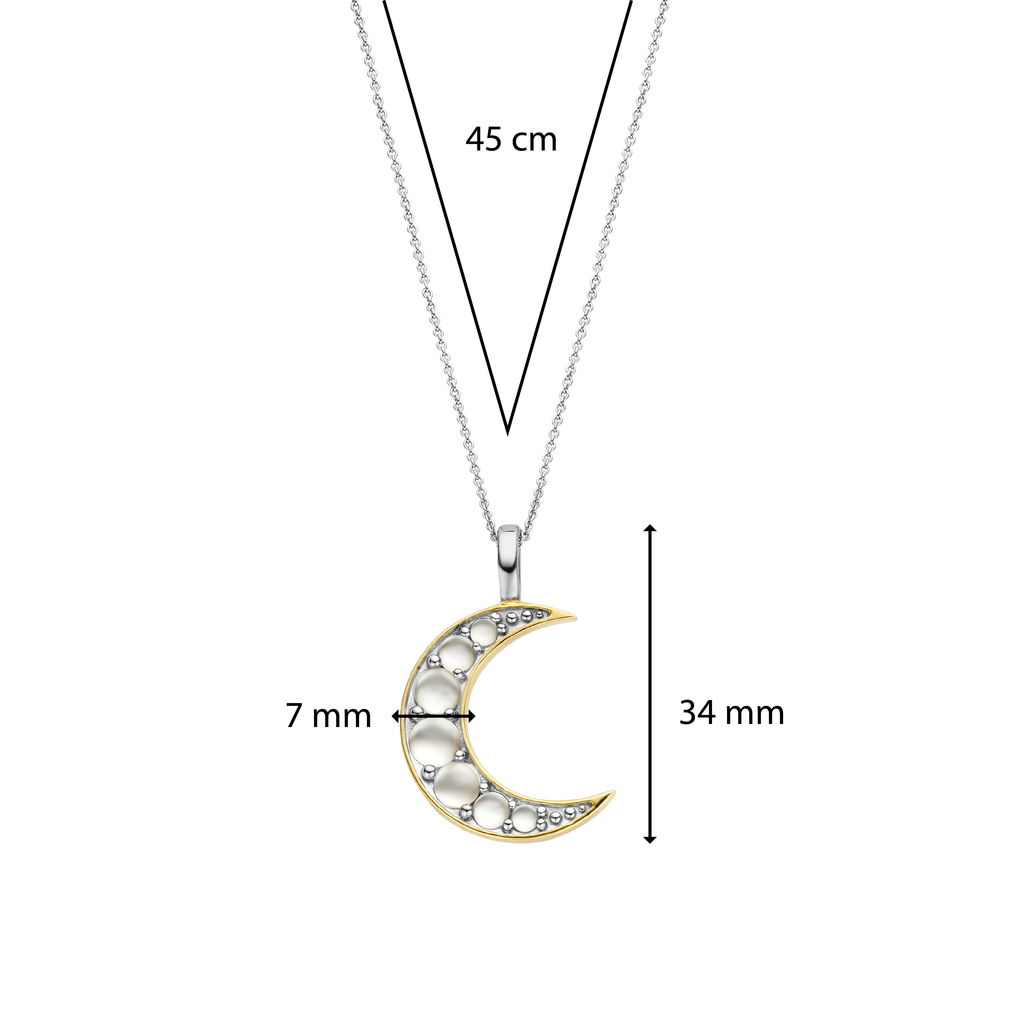 Ti Sento Milano Pendentif Lune et étoiles 6824MW
