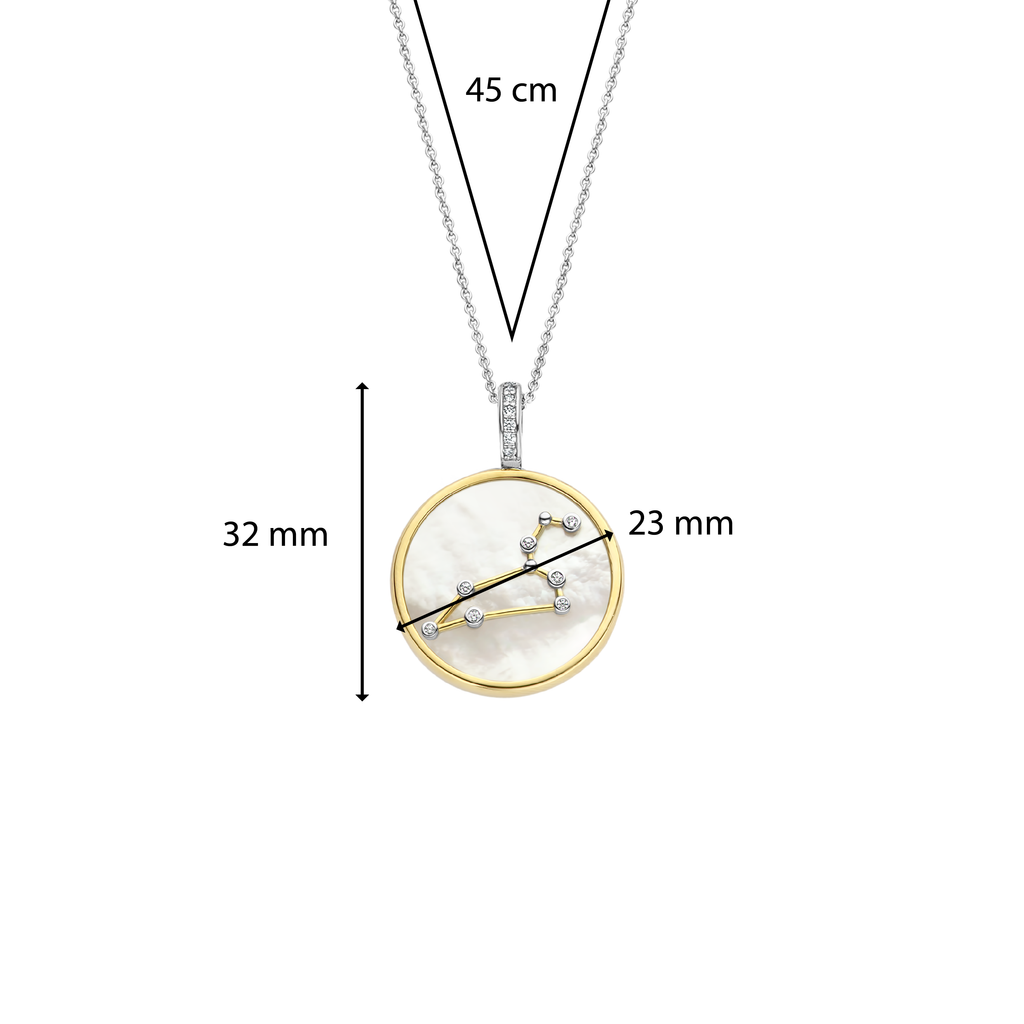 Ti Sento Milano Pendentif Lion Lune et étoiles 6826LE