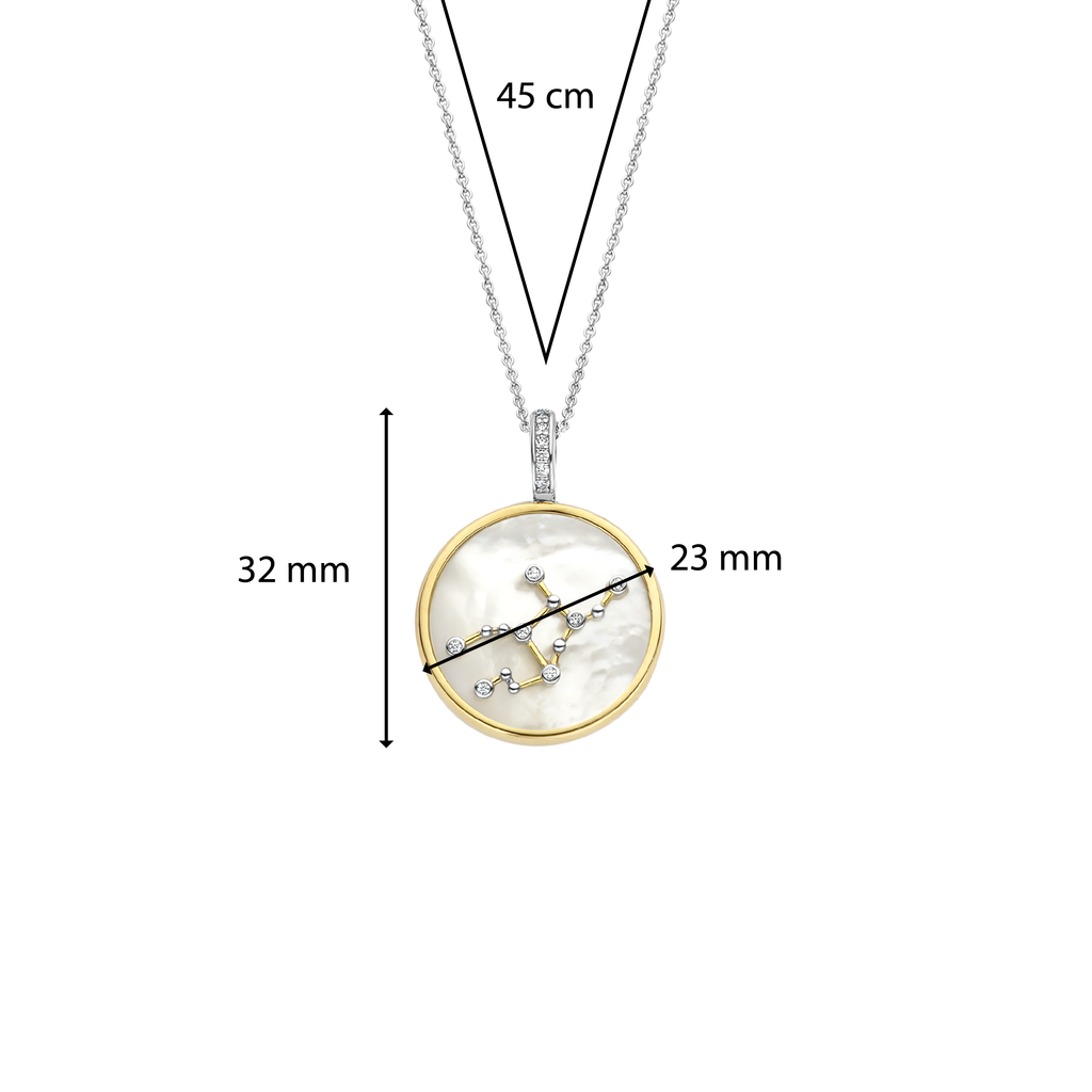 Ti Sento Milano Pendentif Vierge Lune et étoiles 6826VI