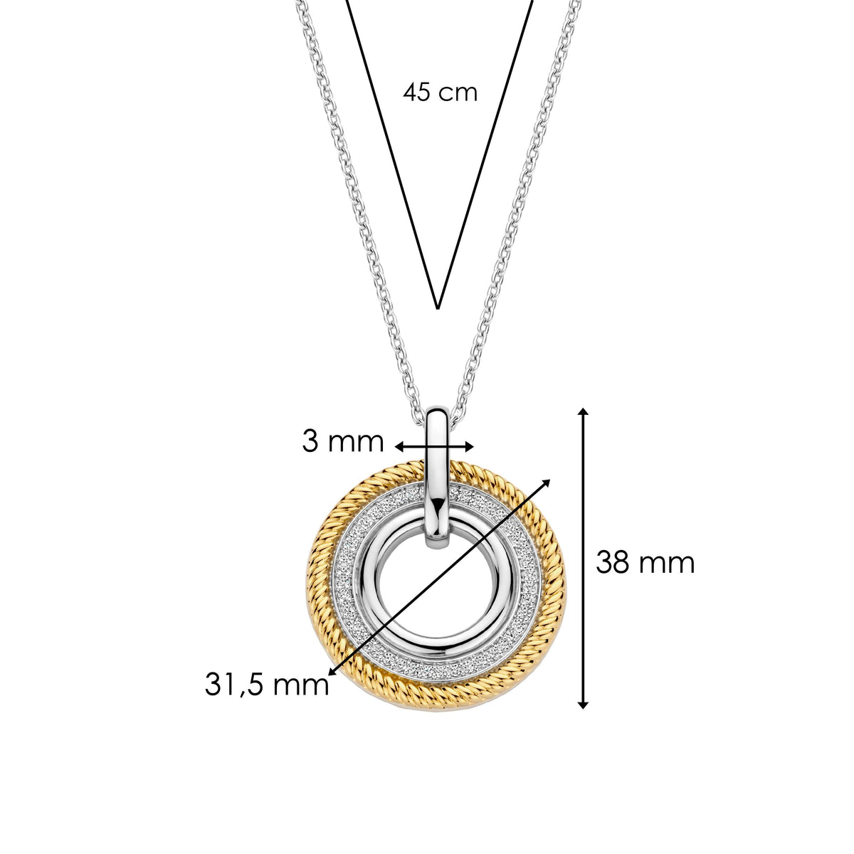 Ti Sento Milano Pendentif Structures 6833ZY