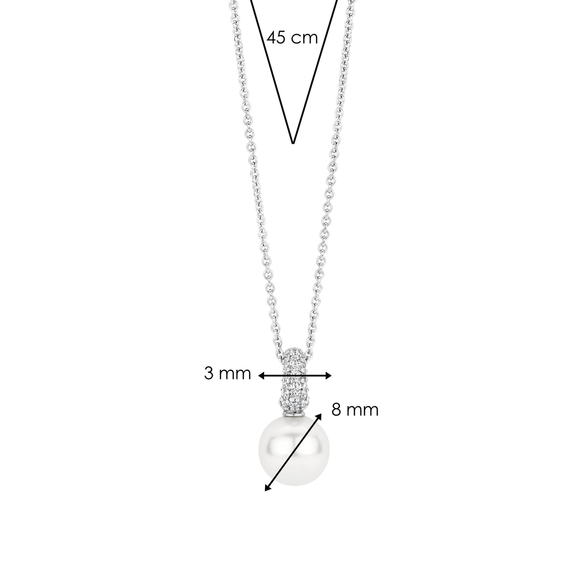 Ti Sento Milano Pendentif Perles 6834PW