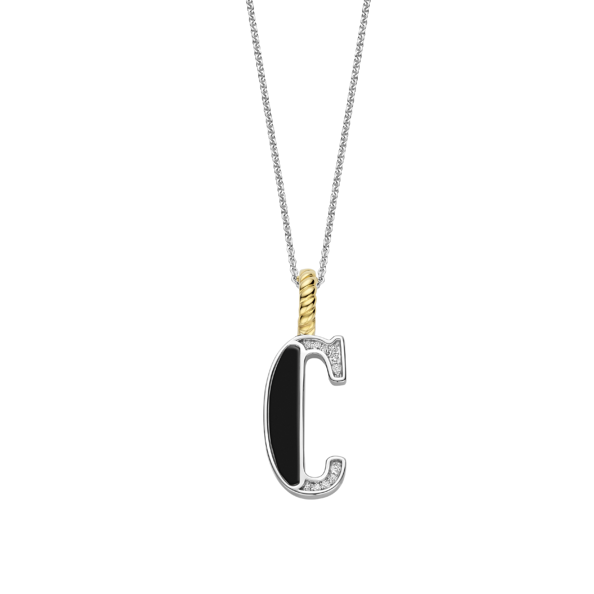 Ti Sento Milano Pendentif lettre C Lettres et chiffres 6840BL_C