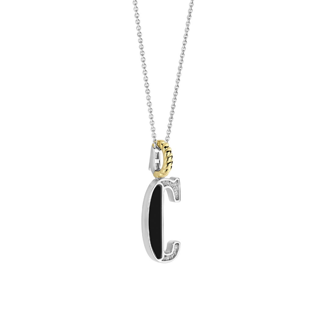 Ti Sento Milano Pendentif lettre C Lettres et chiffres 6840BL_C