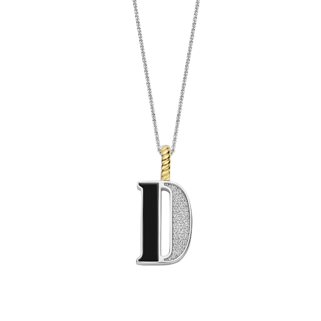 Ti Sento Milano Pendentif lettre D Lettres et chiffres 6840BL_D