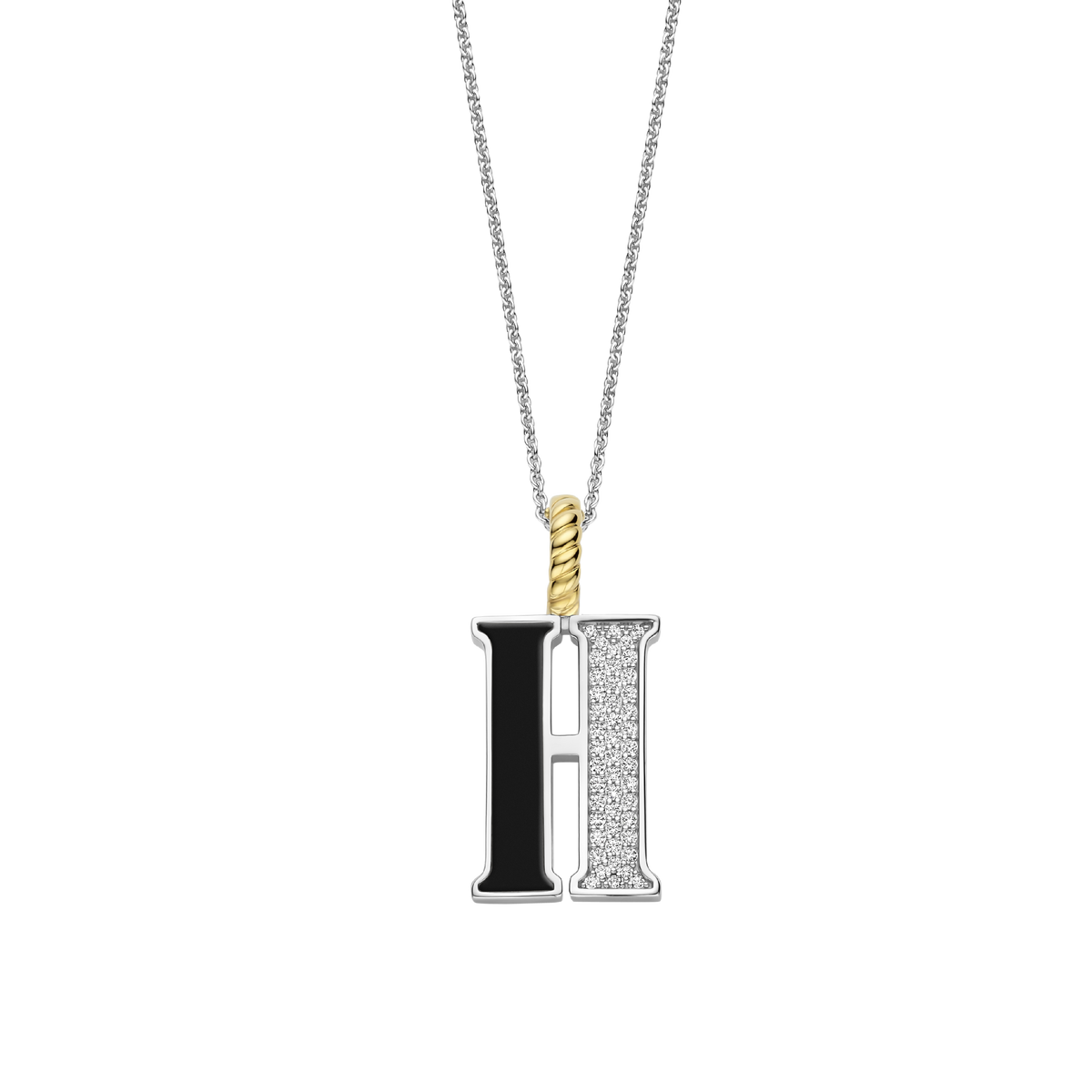 Ti Sento Milano Pendentif lettre H Lettres et chiffres 6840BL_H