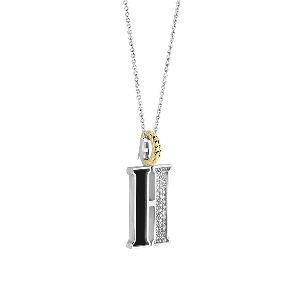 Ti Sento Milano Pendentif lettre H Lettres et chiffres 6840BL_H