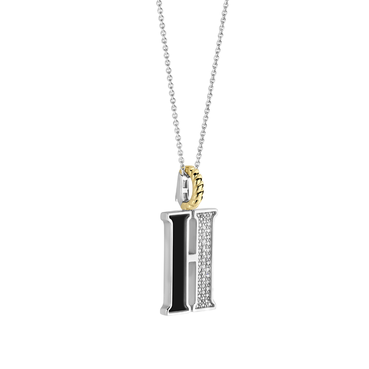 Ti Sento Milano Pendentif lettre H Lettres et chiffres 6840BL_H
