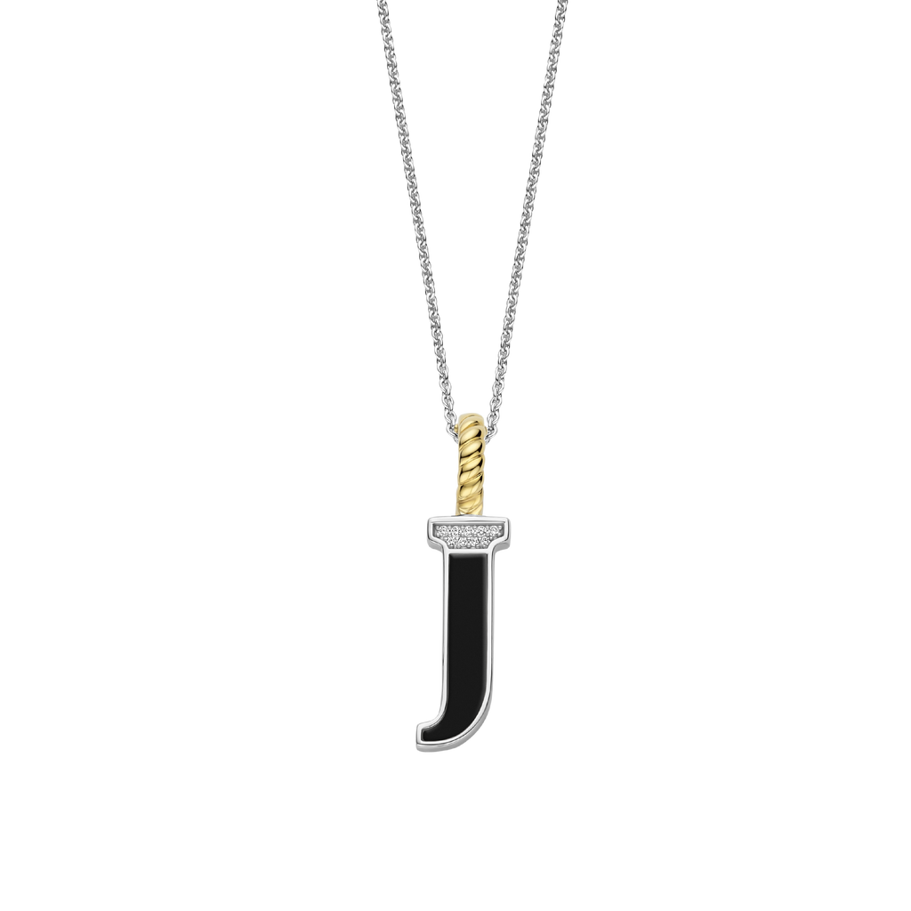 Ti Sento Milano Pendentif lettre J Lettres et chiffres 6840BL_J