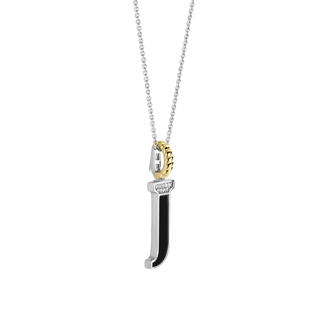 Ti Sento Milano Pendentif lettre J Lettres et chiffres 6840BL_J