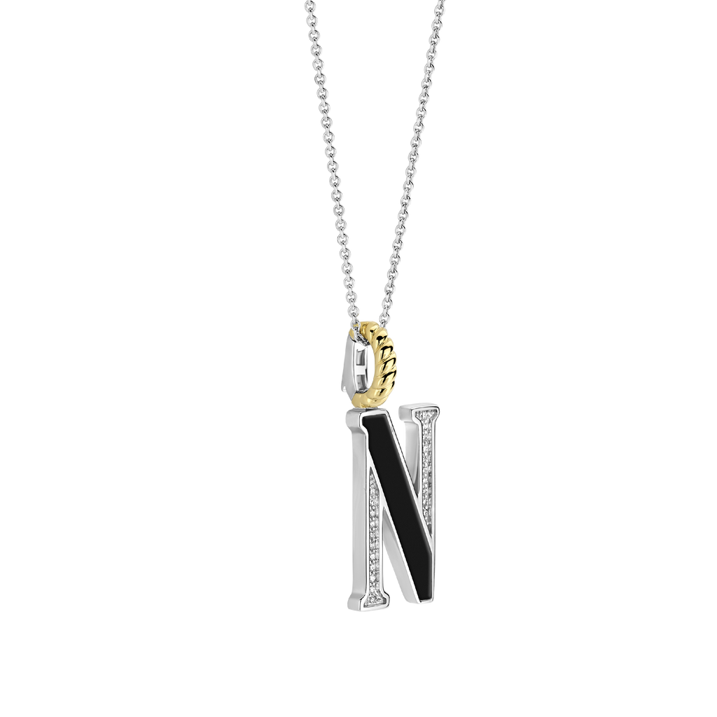 Ti Sento Milano Pendentif lettre N Lettres et chiffres 6840BL_N