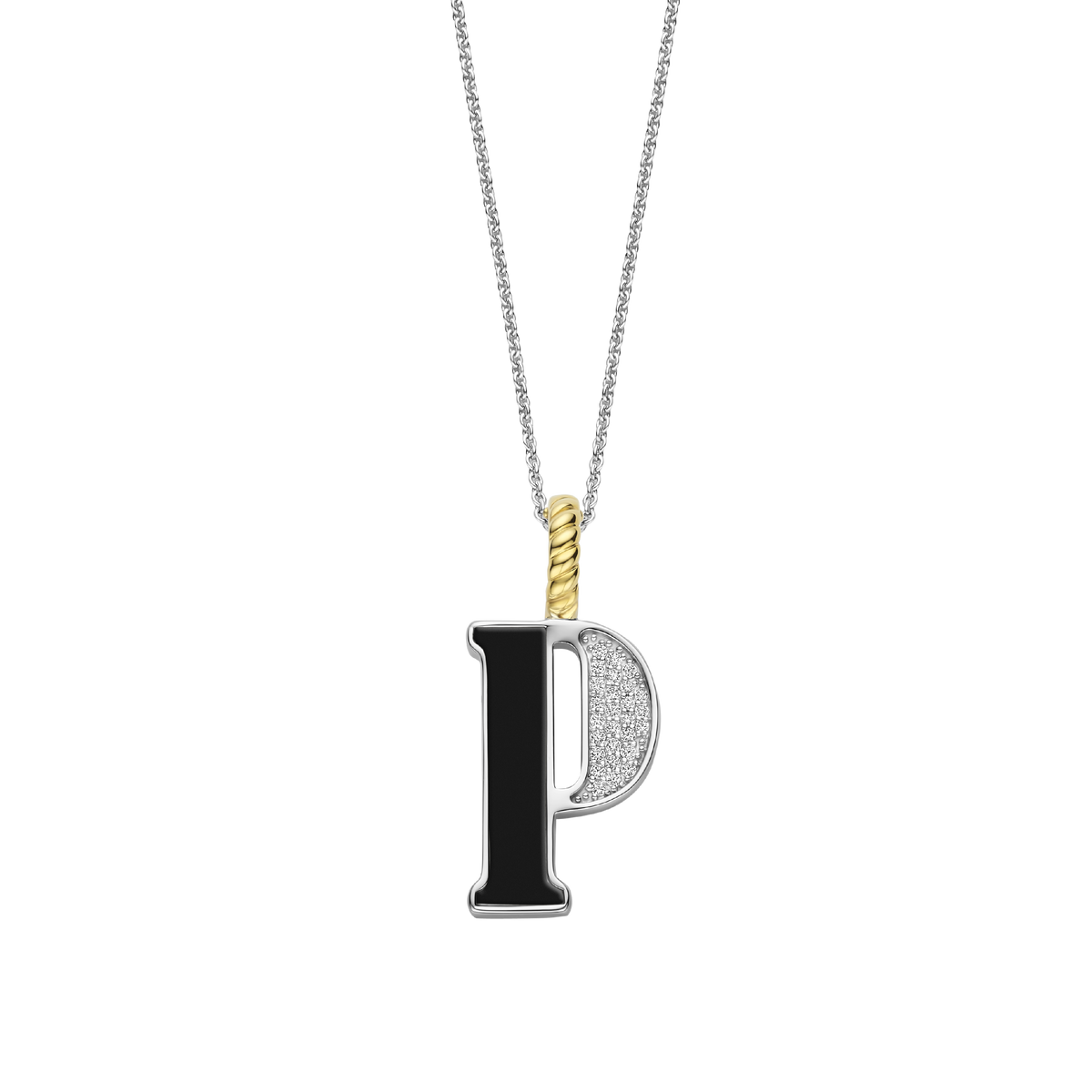 Ti Sento Milano Pendentif lettre P Lettres et chiffres 6840BL_P