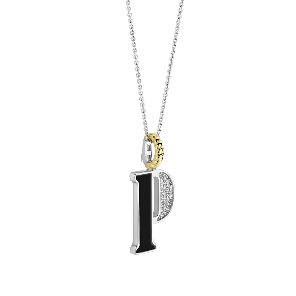 Ti Sento Milano Pendentif lettre P Lettres et chiffres 6840BL_P
