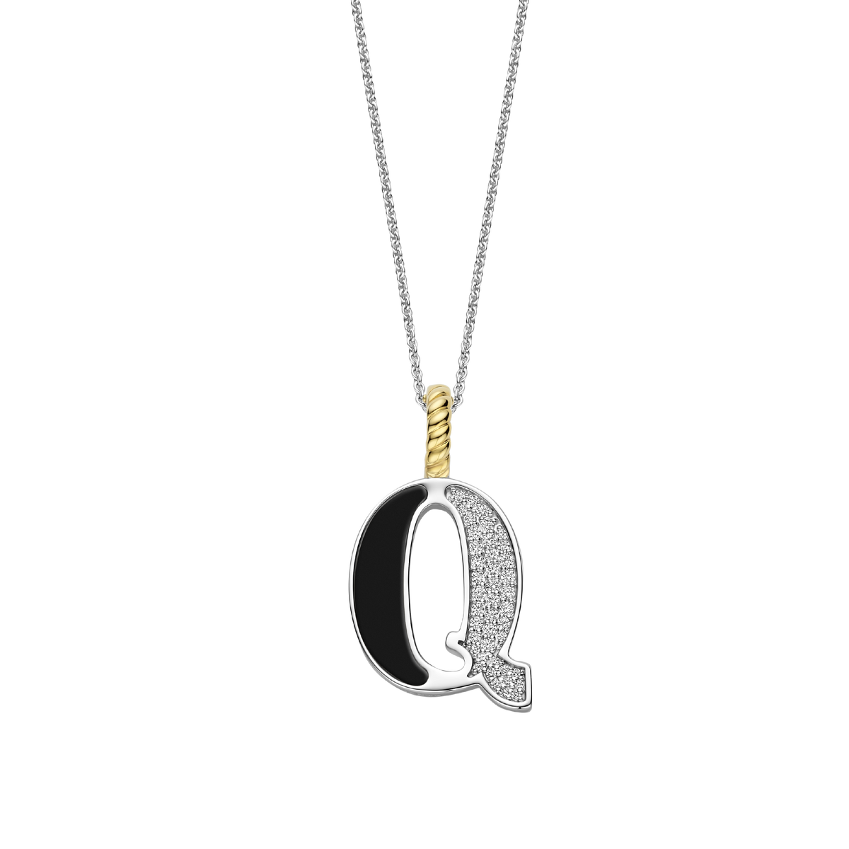 Ti Sento Milano Pendentif lettre Q Lettres et chiffres 6840BL_Q