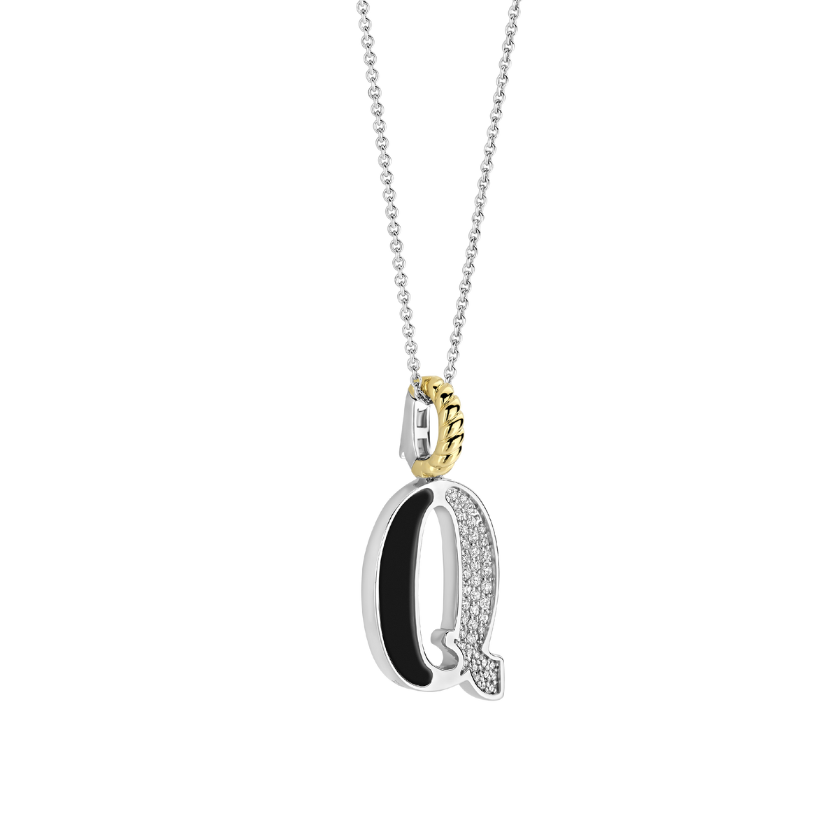 Ti Sento Milano Pendentif lettre Q Lettres et chiffres 6840BL_Q