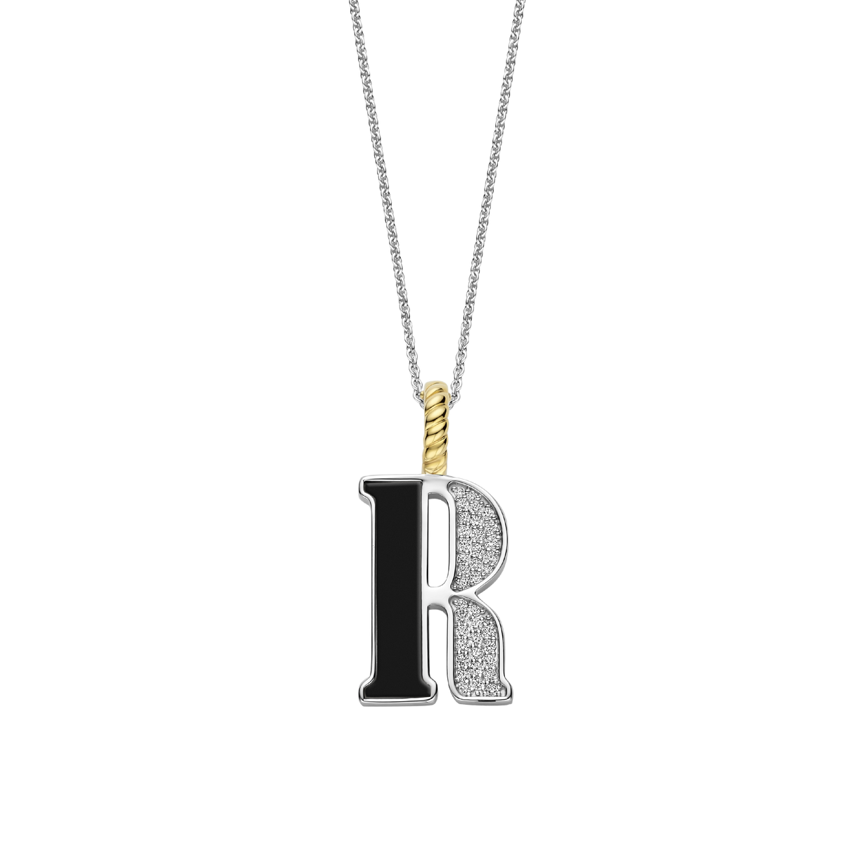 Ti Sento Milano Pendentif lettre R Lettres et chiffres 6840BL_R