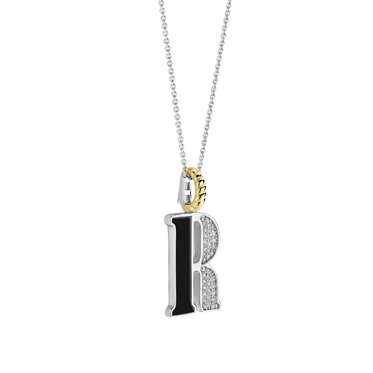 Ti Sento Milano Pendentif lettre R Lettres et chiffres 6840BL_R